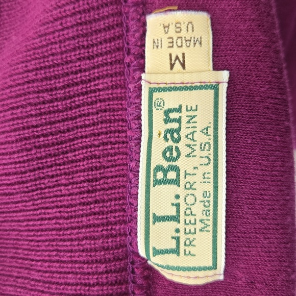 Vintage LL Bean Cotton Turtleneck Sweater - Picture 3 of 4